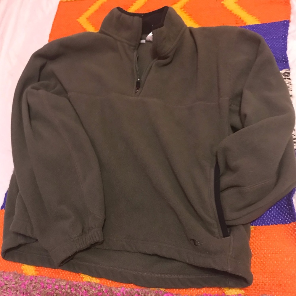 Athletic Works olive Green Fleece Pullover